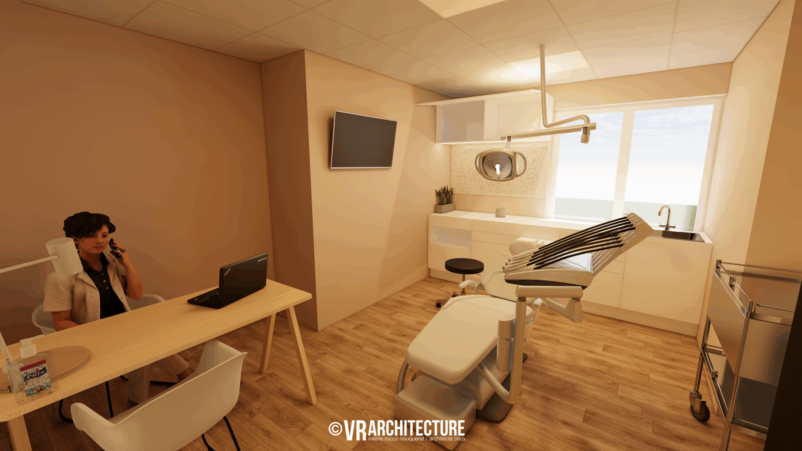 Architecte Lille Renovation Cabinet dentiste medical Nord VR-architecture