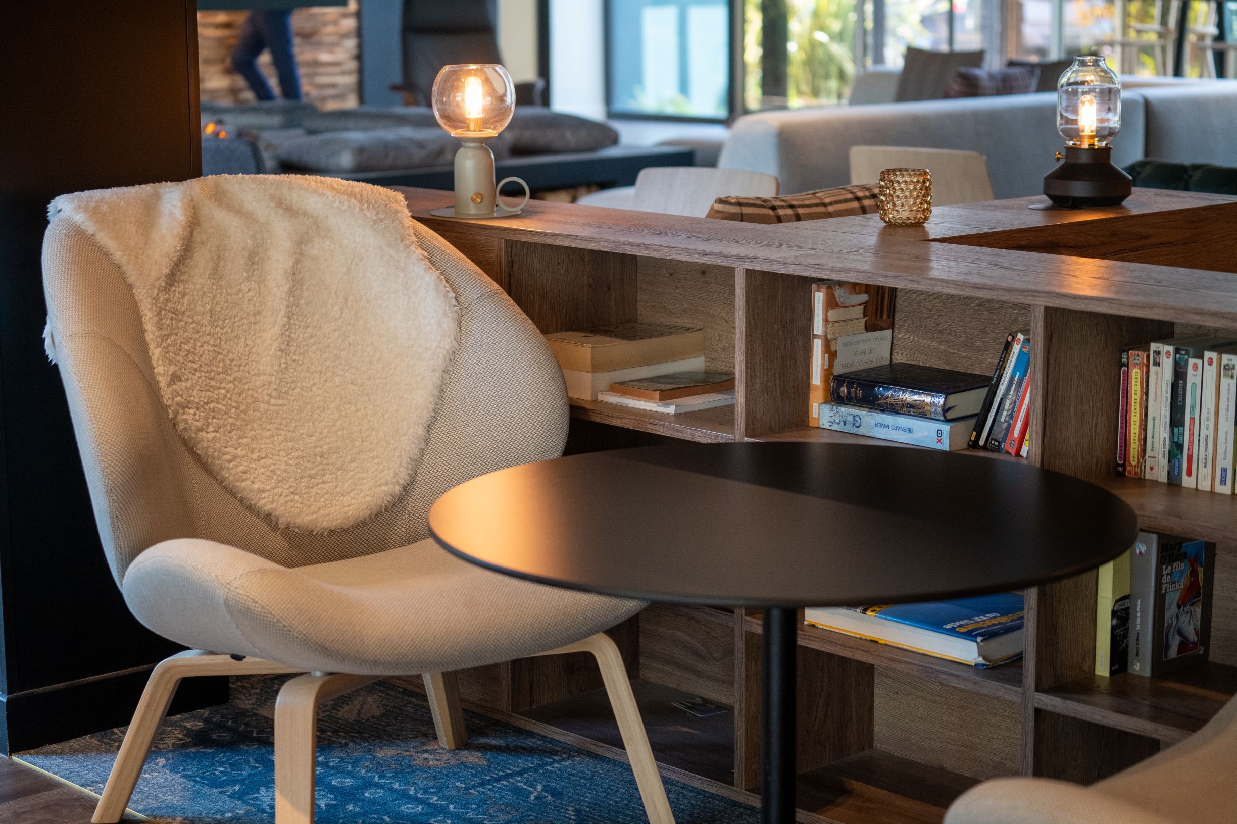 Vue aérienne bar et restaurant extérieur à Rouen conçu par des architectes Lillois