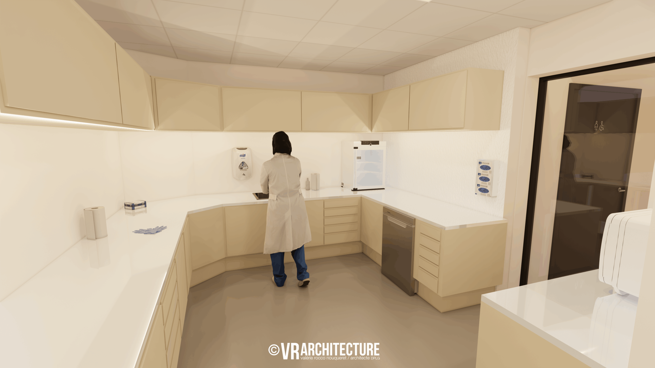 Architecte Lille Renovation Cabinet dentiste medical Nord VR-architecture